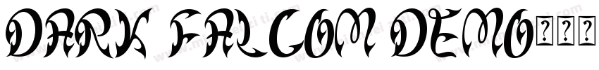DARK FALCOM DEMO字体转换